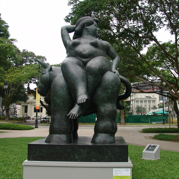 Fat woman sculpture