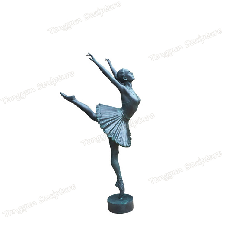 厂家定制纯铜户外芭蕾舞者雕塑