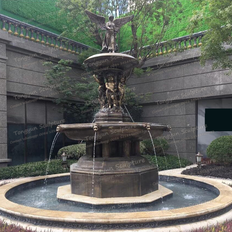 Garden Outdoor Large Bronze Water Fountain Statue