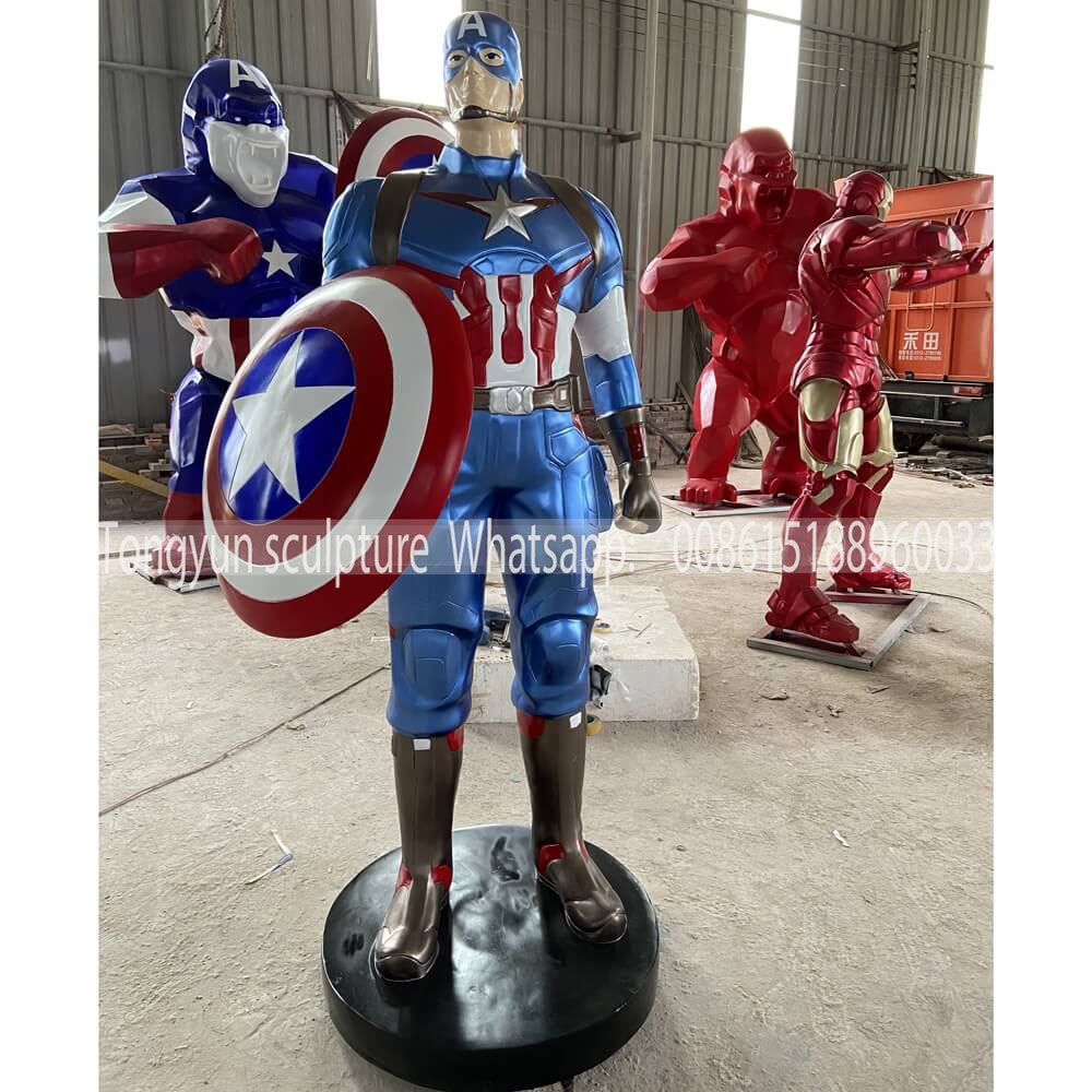 Captain America Sculpture