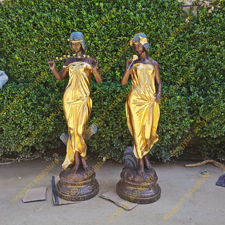 铸铜西方人物雕塑 欧式美女雕塑厂家