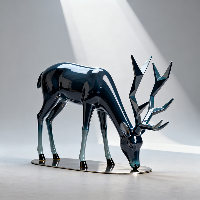 Artistic posture in light and shadow