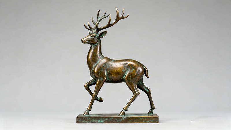 Bronze Deer Sculpture: Embodying Natural Grace