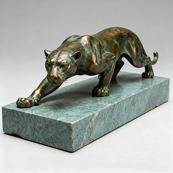 Bronze Cheetah Sculpture: The Frozen Moment of Power and Ancient Charm