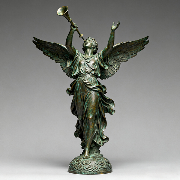 Bronze Angel: Playing the Melody of Eternity and Guardianship
