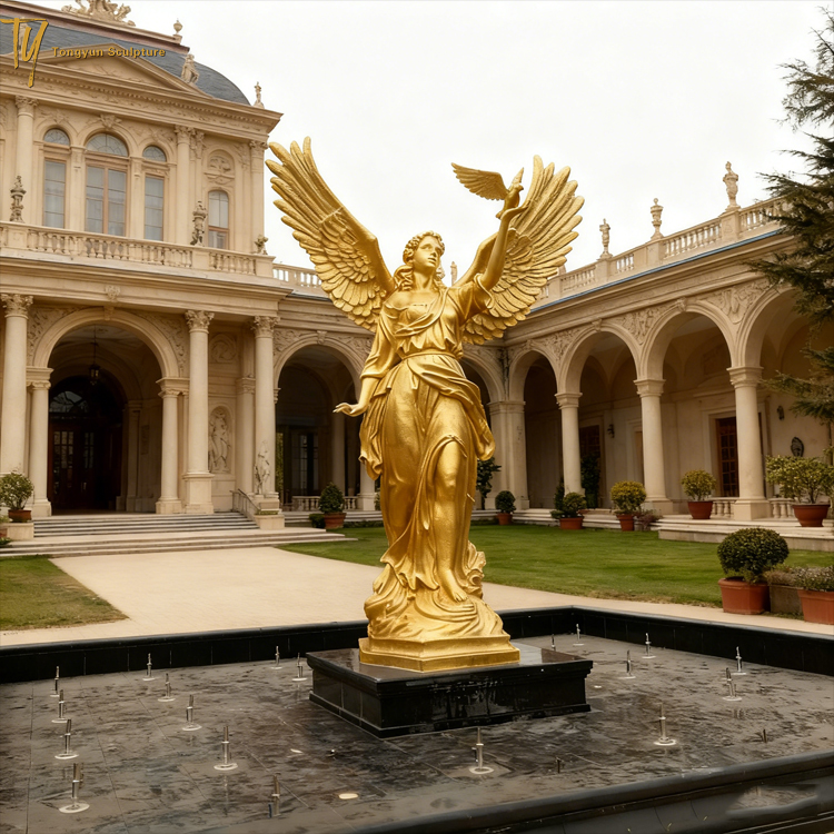 Outdoor Life Size Large Angel Bronze Garden Statue for Sale.jpg