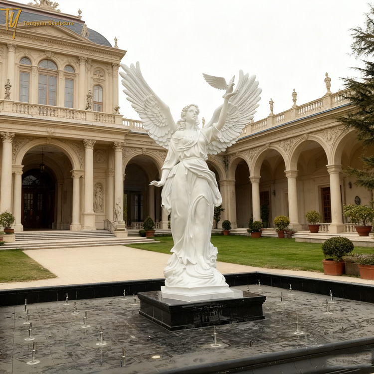 Outdoor Life Size Large Angel Bronze Garden Statue for Sale.jpg