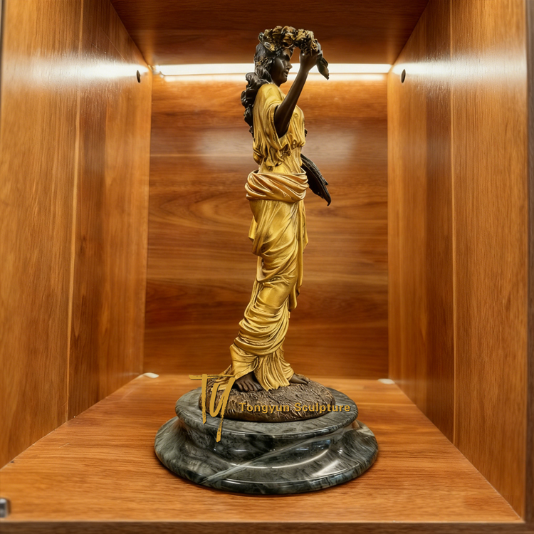 Greek Goddess Of Harvest Demeter Bronzed Statue Factory.jpg