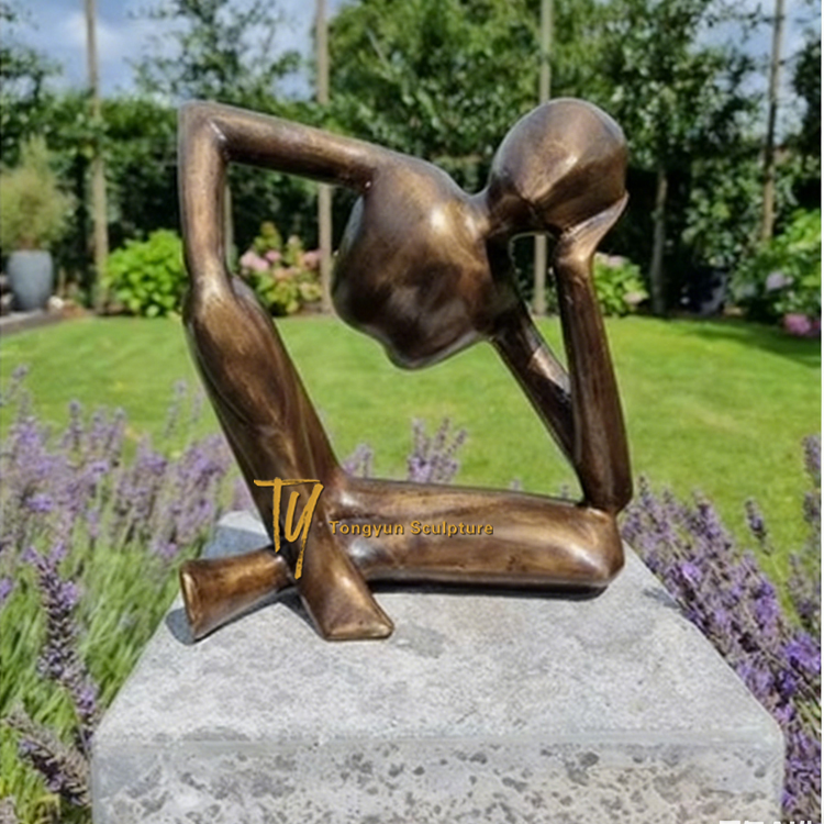 Abstract bronze sculpture The dreaming man Modern bronze Statue For Sale.jpg