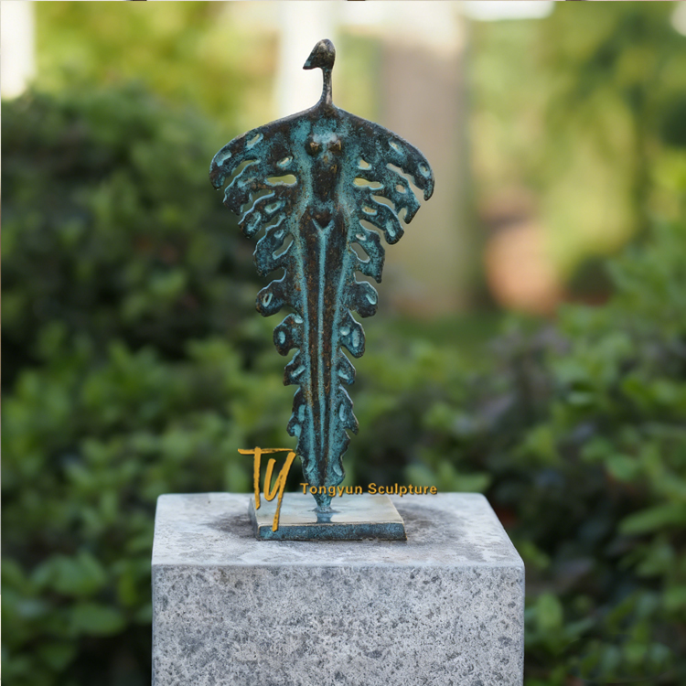 Abstract Leaf Modern Art Design Bronze Sculpture For Sale.jpg