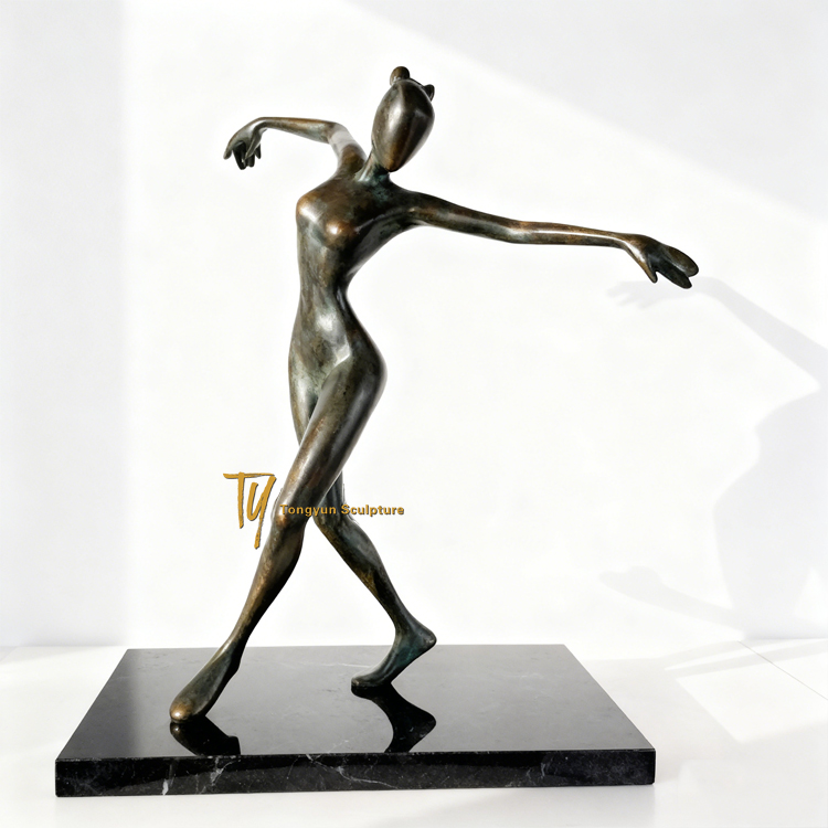Original music bronze sculpture For Sale A Woman And Man Dancing Together Music Bronze Sculpture For Indoor Deco.jpg