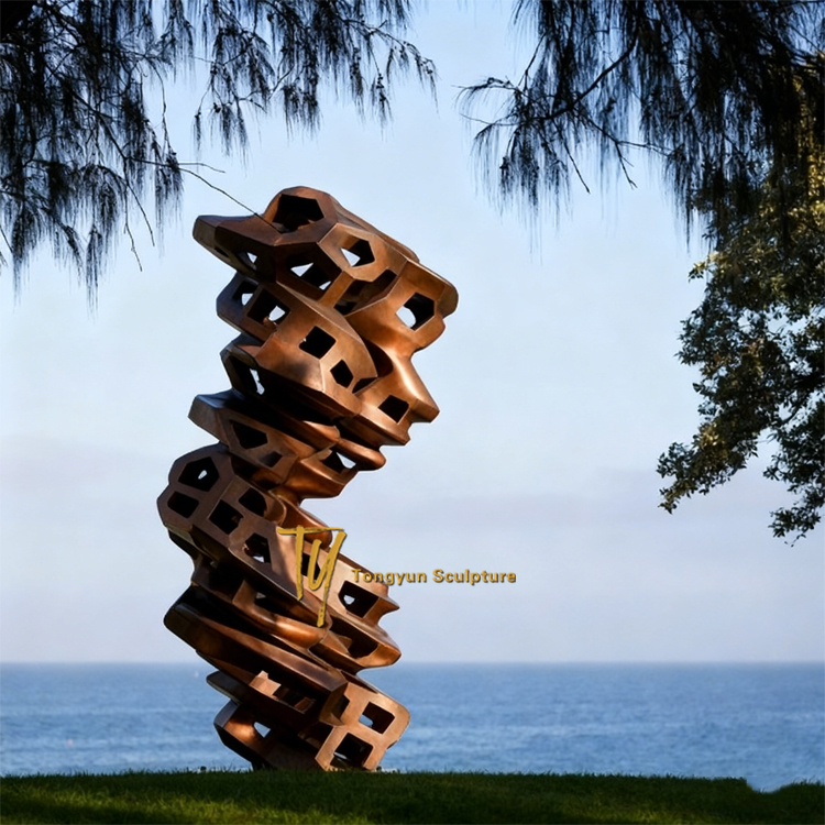 Large Famous Abstract Art Sculpture Tornado Bronze Statue.jpg