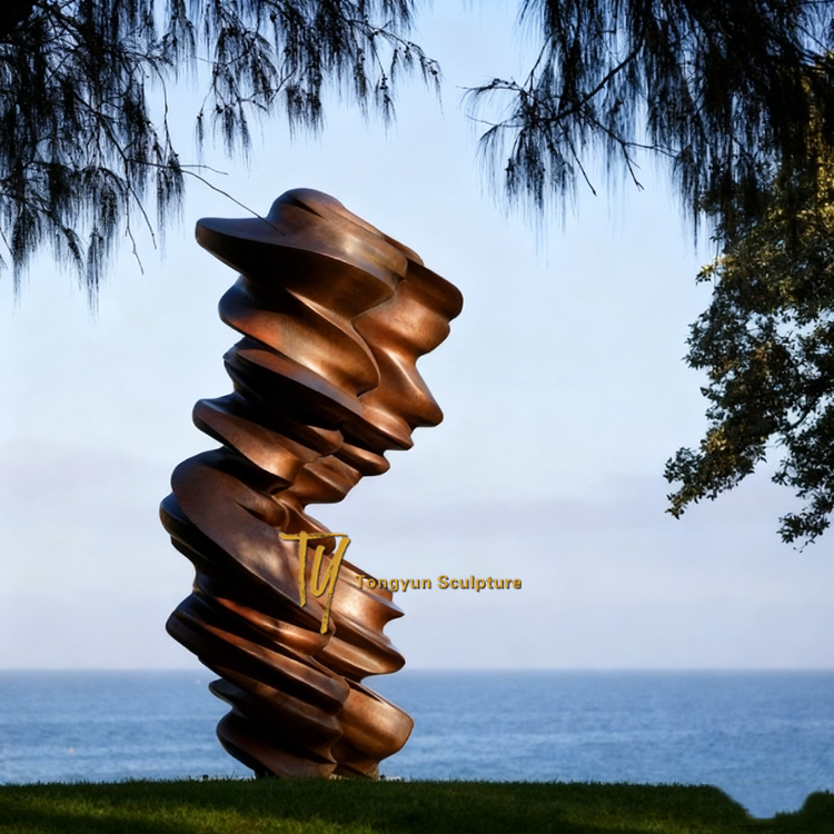 Large Famous Abstract Art Sculpture Tornado Bronze Statue.jpg